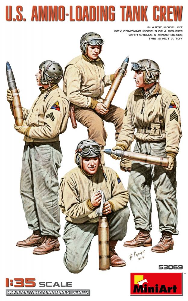 MINIART 53069 U.S. AMMO-LOADING TANK CREW Model Figures