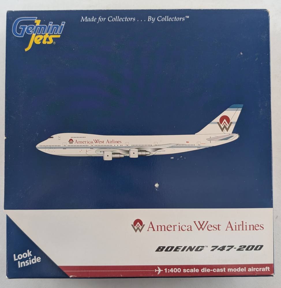GEMINI JETS 099 AMERICA WEST AIRLINES BOEING 747-200 Airliners Model Kits