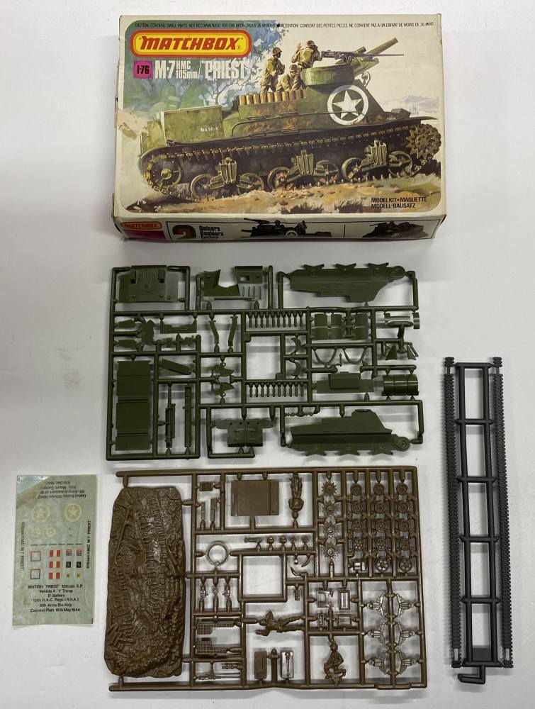 KINGKIT MODEL SCRAPYARD MATCHBOX PK-89 M7 PRIEST NO INSTRUCTIONS Salvage Yard