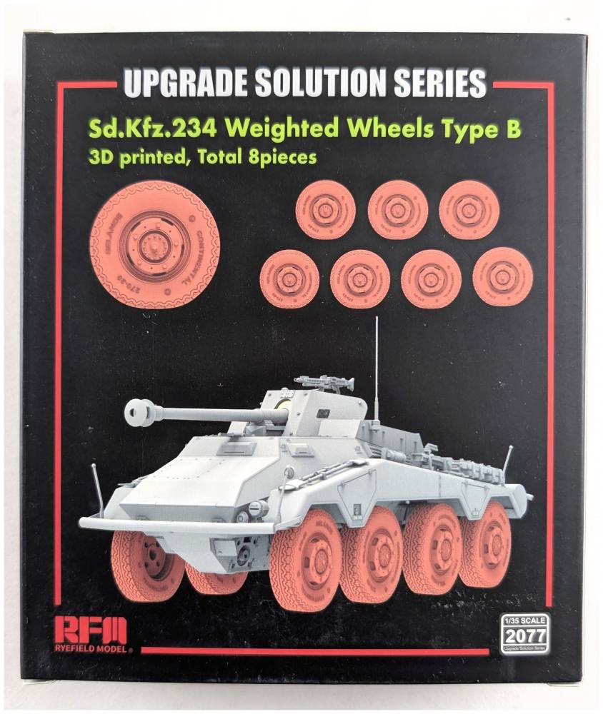 RYE FIELD MODEL 2077 SD.KFZ.234 WEIGHTED WHEELS TYPE B Paint & Accessories