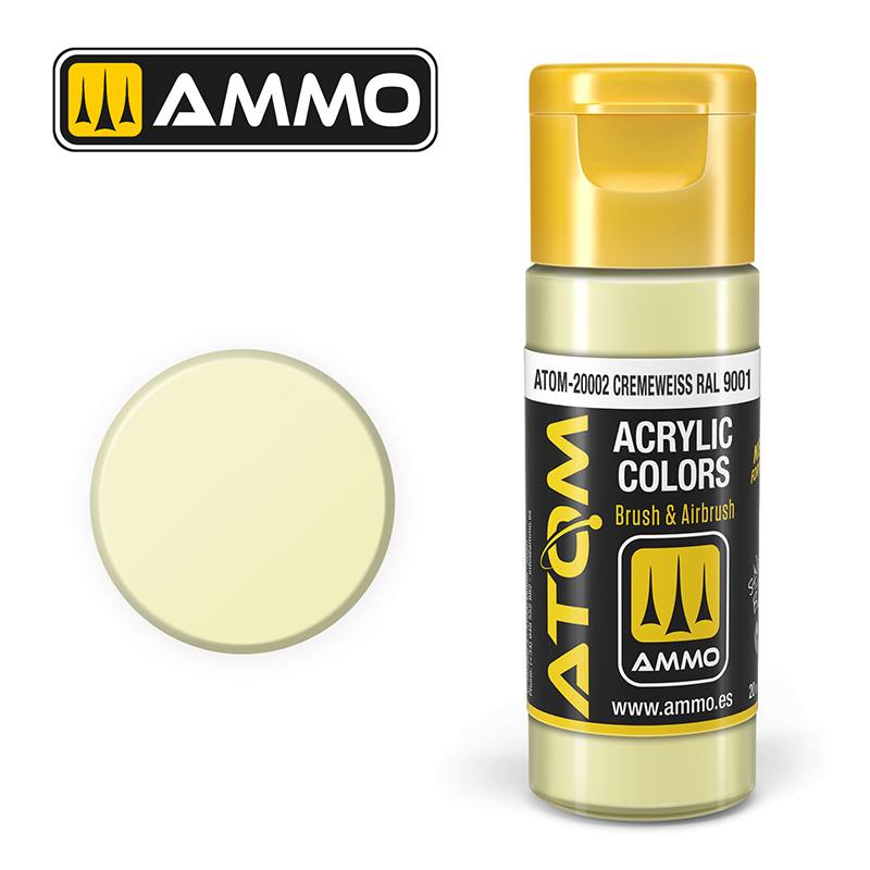 AMMO BY MIG JIMENEZ ATOM20002 ATOM COLOR Cremeweiss RAL 9001 UK SALE ONLY Paint & Accessories