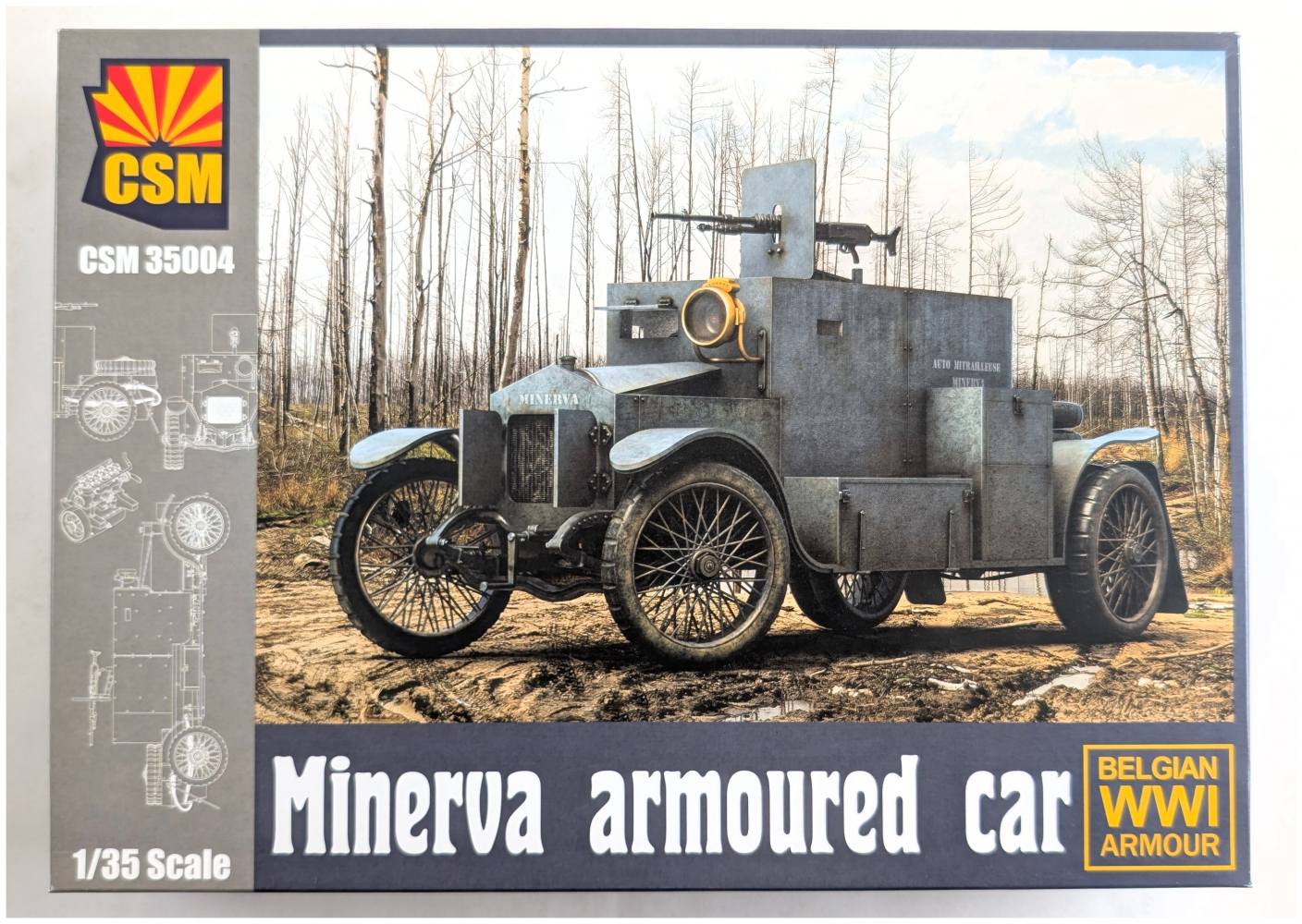 COPPER STATE MODELS 35004 MINERVA ARMOURED CAR Military Model Kits