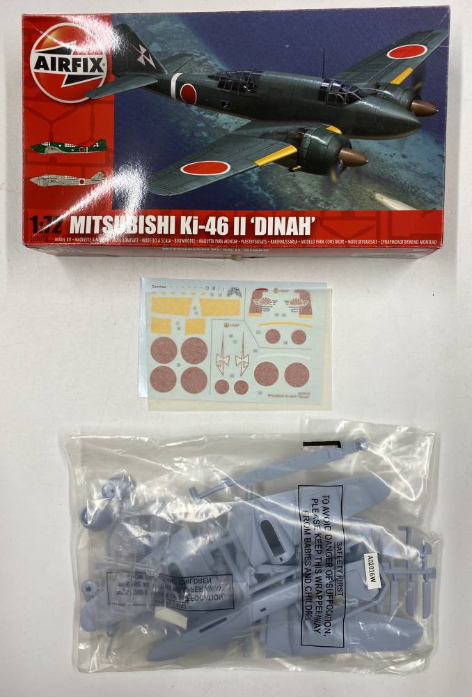 KINGKIT MODEL SCRAPYARD AIRFIX A02016 MITSUBISHI KI-46 II DINAH INCOMPLETE NO INSTRUCTIONS Salvage Yard