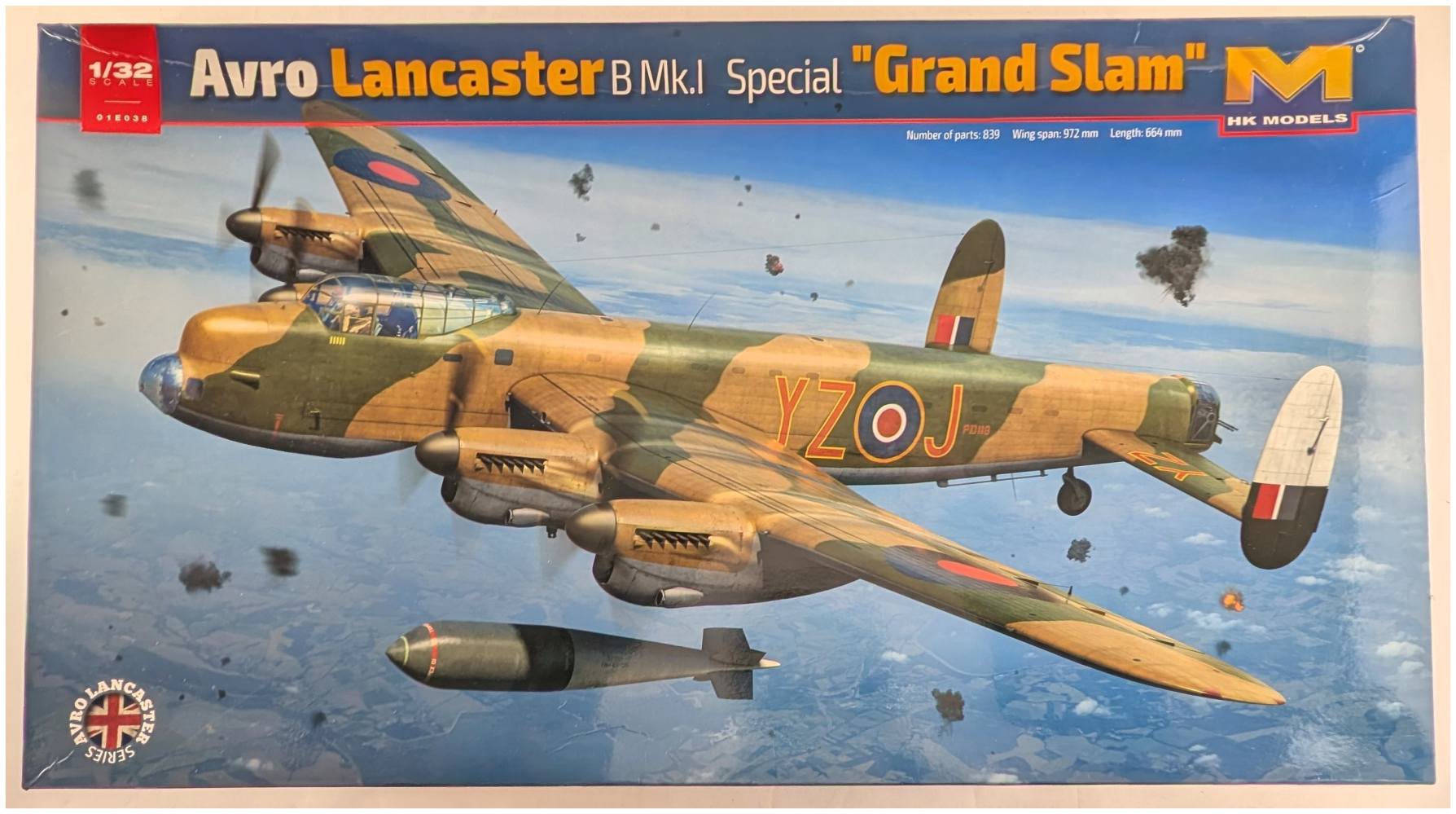 HK MODELS 01E038 AVRO LANCASTER B MK.I SPECIAL GRAND SLAM UK SALE ONLY Aircraft Model Kits