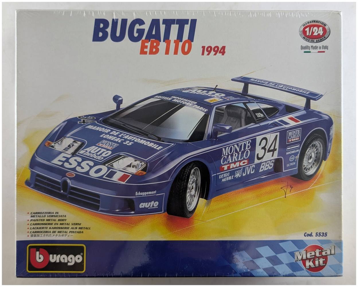 BURAGO 5535 BUGATTI EB 110 1994 Cars, Motorbikes & Trucks Model kits