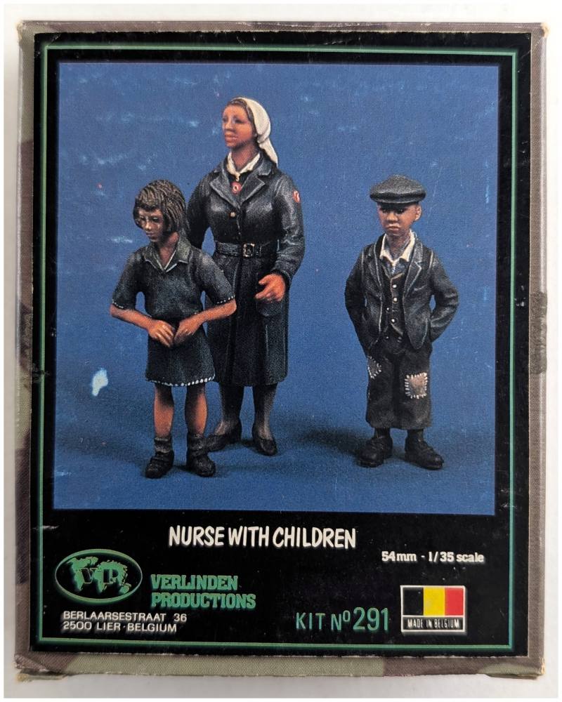 VERLINDEN PRODUCTIONS 291 NURSE WITH CHILDREN Model Figures