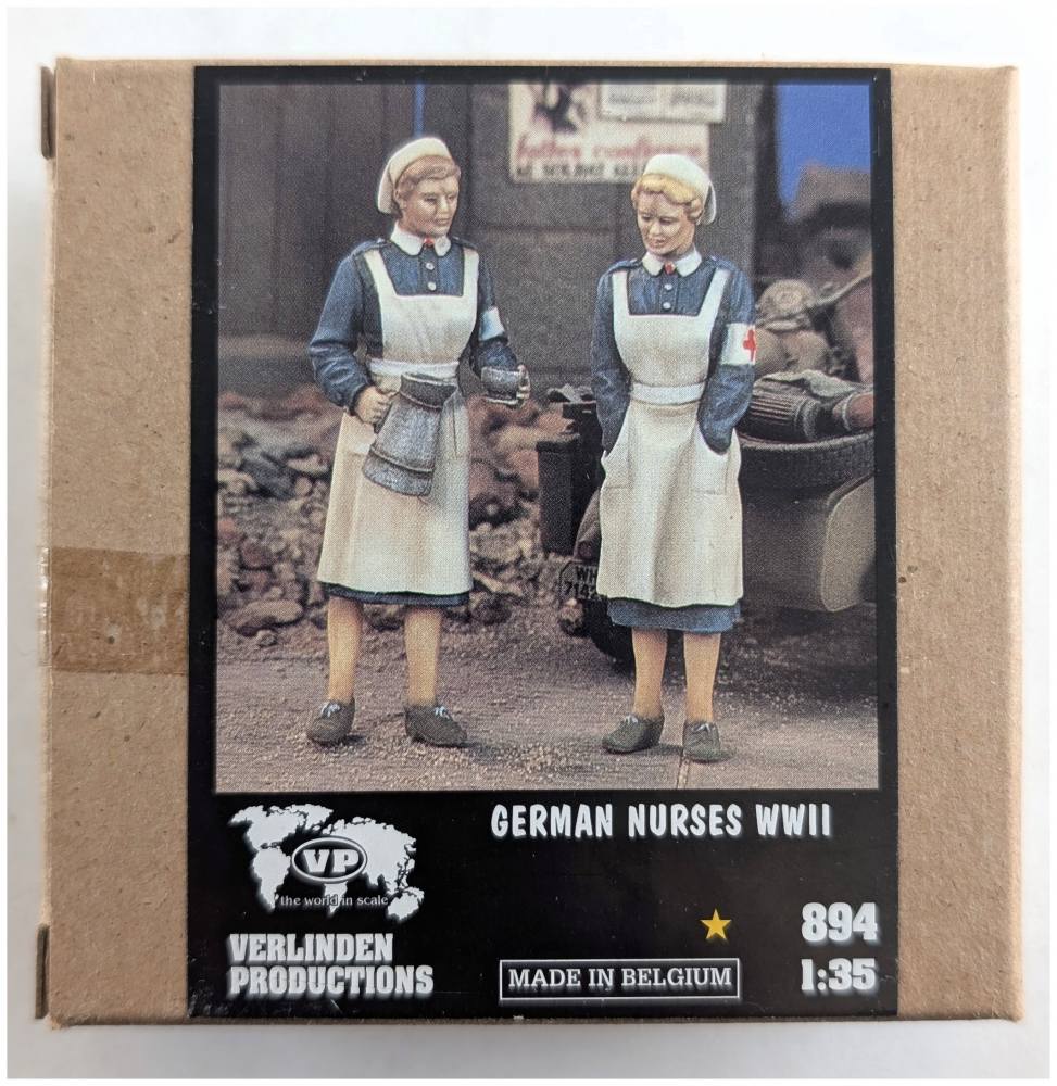 VERLINDEN PRODUCTIONS 894 GERMAN NURSES WWII Model Figures