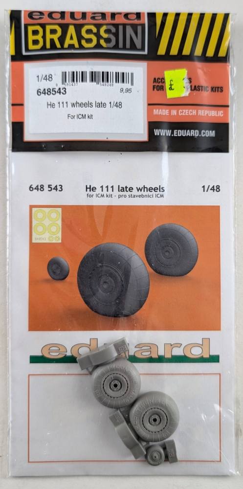 EDUARD 648543 HE 111 WHEELS LATE 1/48 Paint & Accessories