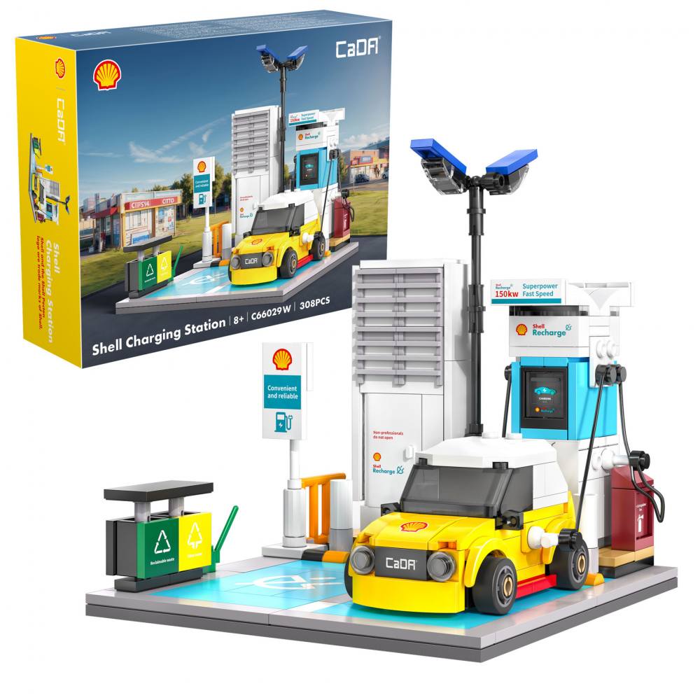 CADA C66029W SHELL CHARGING STATION 308PCS Cars, Motorbikes & Trucks Model kits