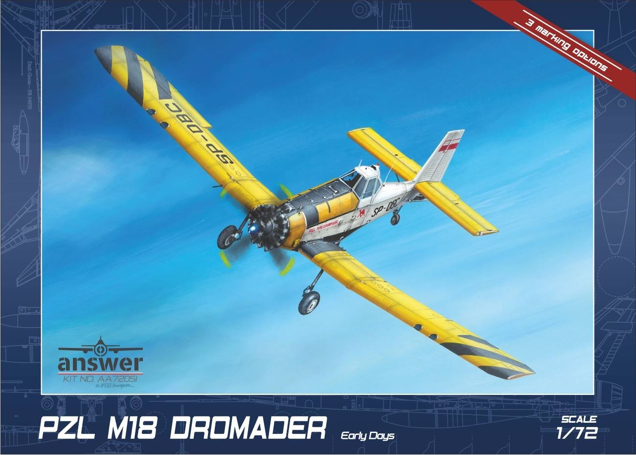 Answer AA72051 PZL M18 DROMADER EARLY DAYS Aircraft Model Kits