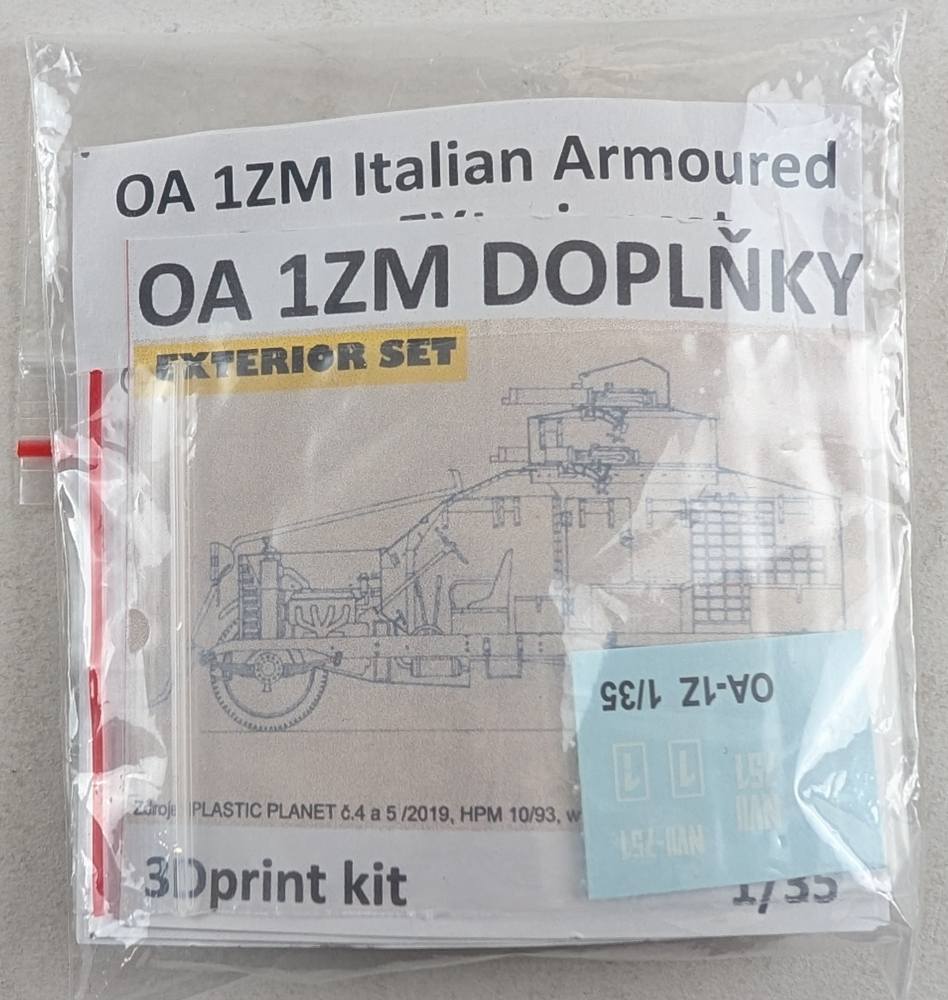 ZIMIMODEL OA 1ZM ITALIAN ARMOURED CAR EXTERIOR SET Conversion Sets