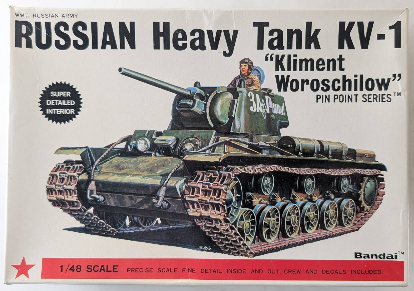 BANDAI RUSSIAN HEAVY TANK KV-1 Military Model Kits