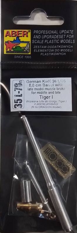 ABER 35L-78N GERMAN KWK 36 8.8CM BARREL WITH LATE MODEL MUZZLE BRAKE TIGER I Conversion Sets