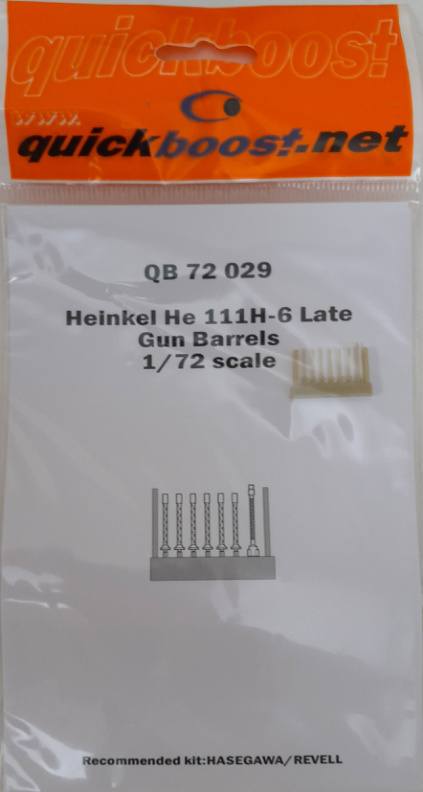 QUICKBOOST.NET QB 72 029 Heinkel He 111H-6 Late Gun Barrels Conversion Sets