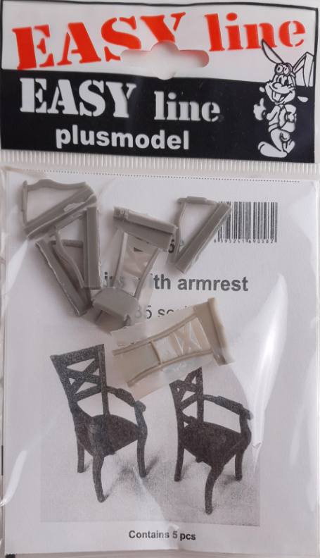 PLUS MODEL EL7 CHAIRS WITH ARMREST 5 PIECES Conversion Sets