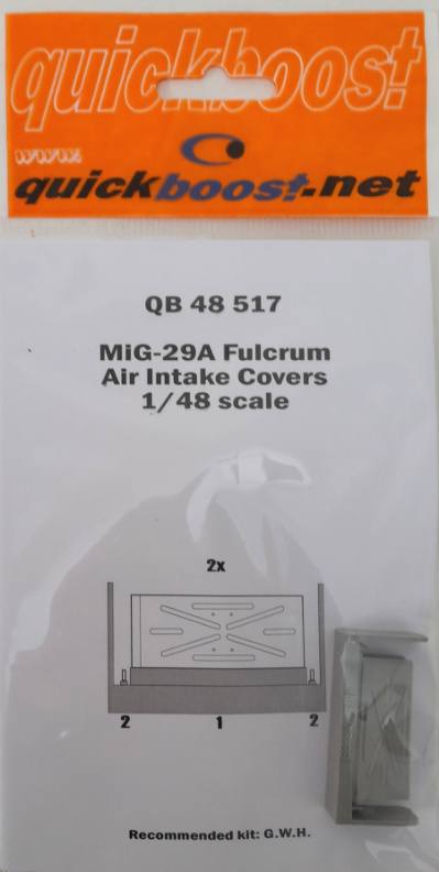 QUICKBOOST.NET QB 48 517 MIG-29A FULCRUM AIR INTAKE COVERS Conversion Sets