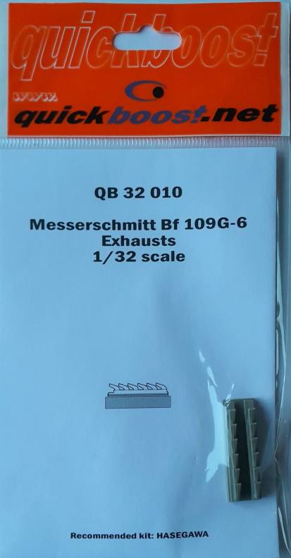 QUICKBOOST.NET QB 32 010 MESSERSCHMITT BF 109G-6 EXHAUSTS Conversion Sets