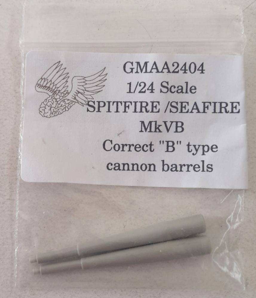 UNKNOWN MAKE GMAA2404 SPITFIRE/SEAFIRE MKVB CORRECT B TYPE CANNON BARRELS Conversion Sets