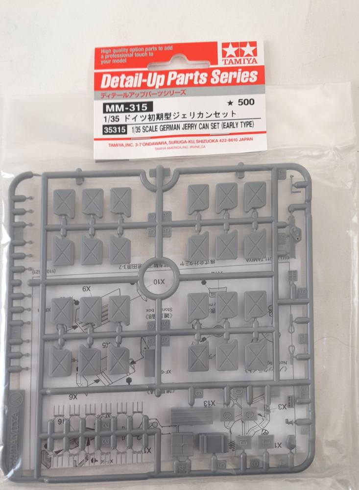 TAMIYA MM-315 1/35 SCALE GERMAN JERRY CAN SET EARLY TYPE Conversion Sets