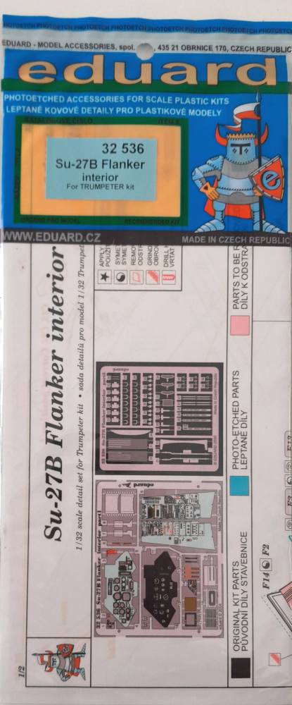 EDUARD 32 536 SU-27B FLANKER INTERIOR Conversion Sets