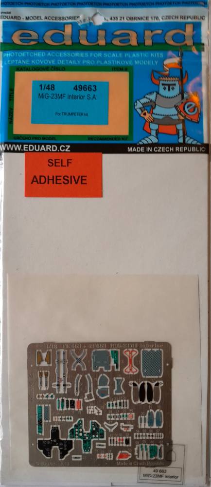 EDUARD 49663 MIG-23MF INTERIOR S.A. Conversion Sets