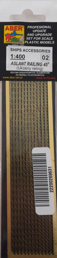 ABER 02 ASLANT RAILING 45 Conversion Sets