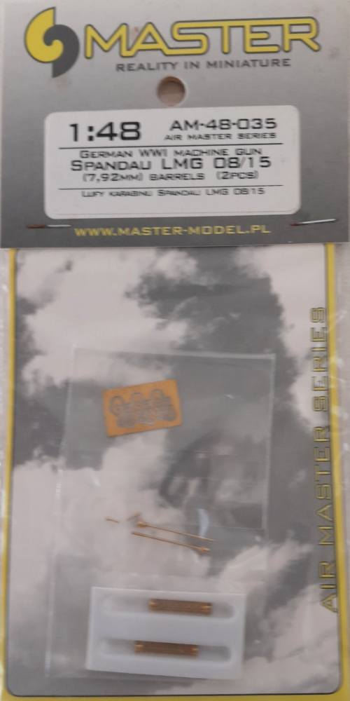 MASTERMODEL AM-48-035 GERMAN WWI MACHINE GUN SPANDAU LMG 08/15 7.92MM BARRELS Conversion Sets