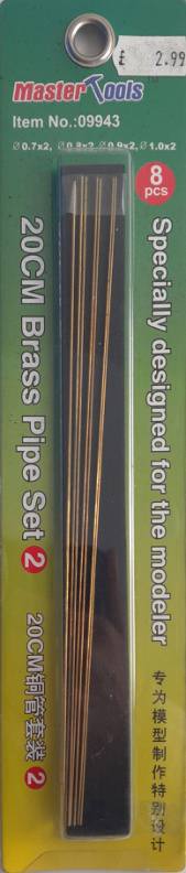 MASTERTOOLS 9943 20CM BRASS PIPE SET Conversion Sets