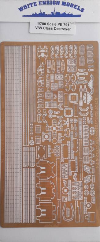WHITE ENSIGN PE 791 V/W CLASS DESTROYER Conversion Sets