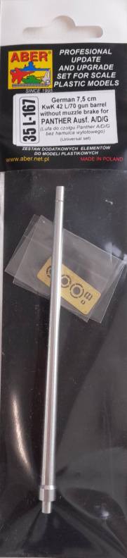 ABER 35-167 GERMAN 7.5 CM KWK 42 L/70 GUN BARREL Conversion Sets