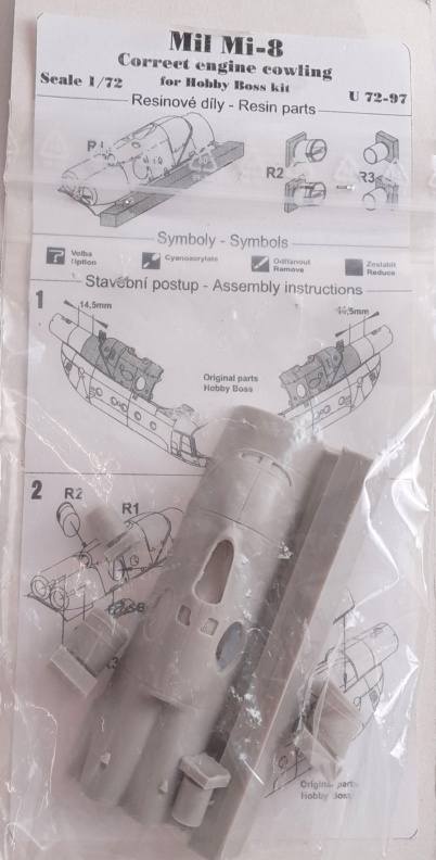 PAVLA U 72-97 CORRECT ENGINE COWLING FOR HOBBY BOSS KIT Conversion Sets