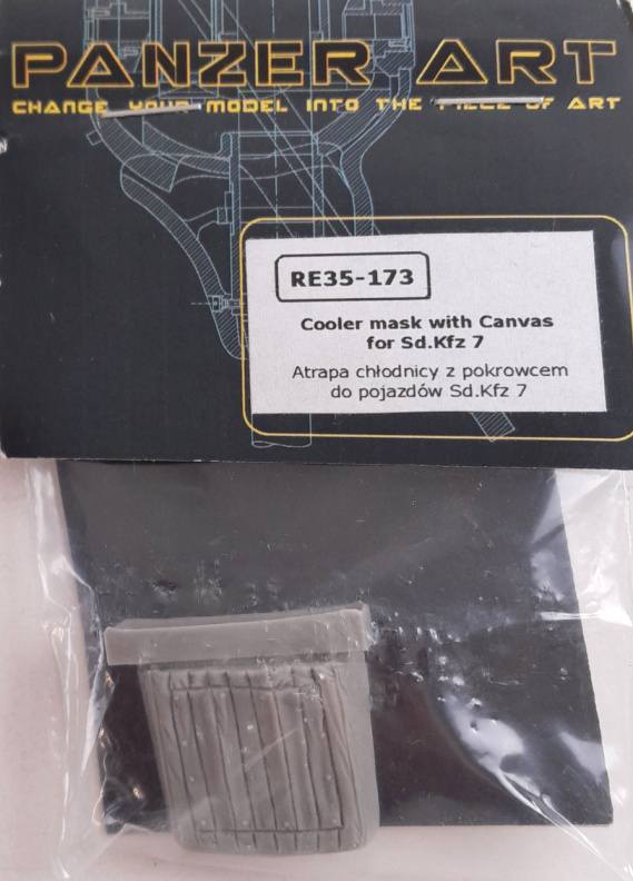 PANZERART RE35-173 COOLER MASK WITH CANVAS FOR SD.KFZ 7 Conversion Sets