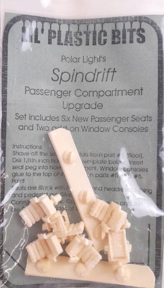 POLAR LIGHTS SPINDRIFT PASSENGER COMPARTMENT UPGRADE Conversion Sets