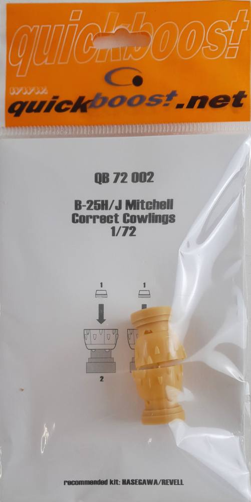 QUICKBOOST.NET QB 72 002 B-25H/J MITCHELL CORRECT COWLING Conversion Sets