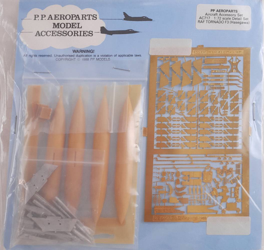 P.P.AEROPARTS AC717 RAF TORNADO F3 AIRCRAFT ACCESSORY SET Conversion Sets
