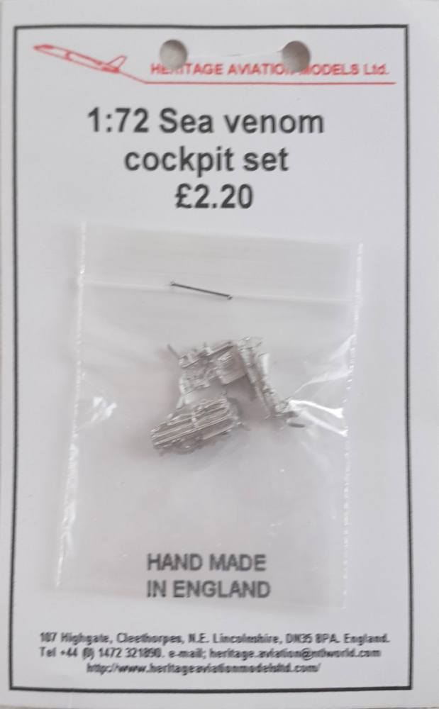 HERITAGE AVIATION MODELS SEA VENOM COCKPIT SET Conversion Sets
