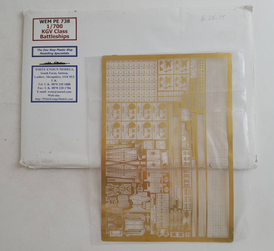 WHITE ENSIGN WEM PE 738 KGV CLASS BATTLESHIPS Conversion Sets
