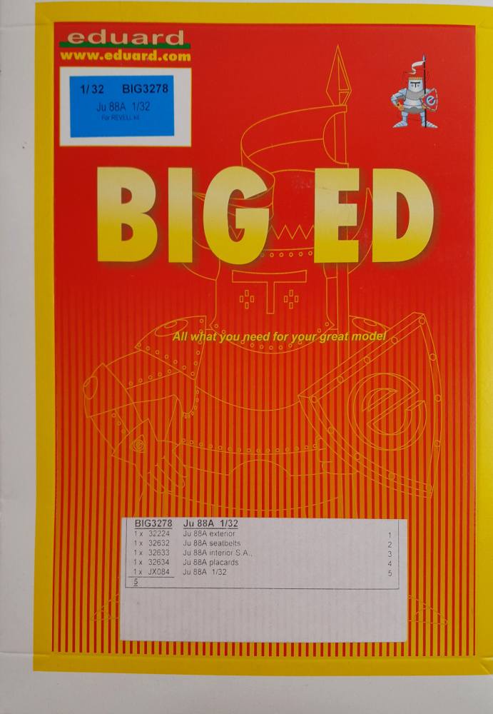 EDUARD BIG3278 JU 88A Conversion Sets