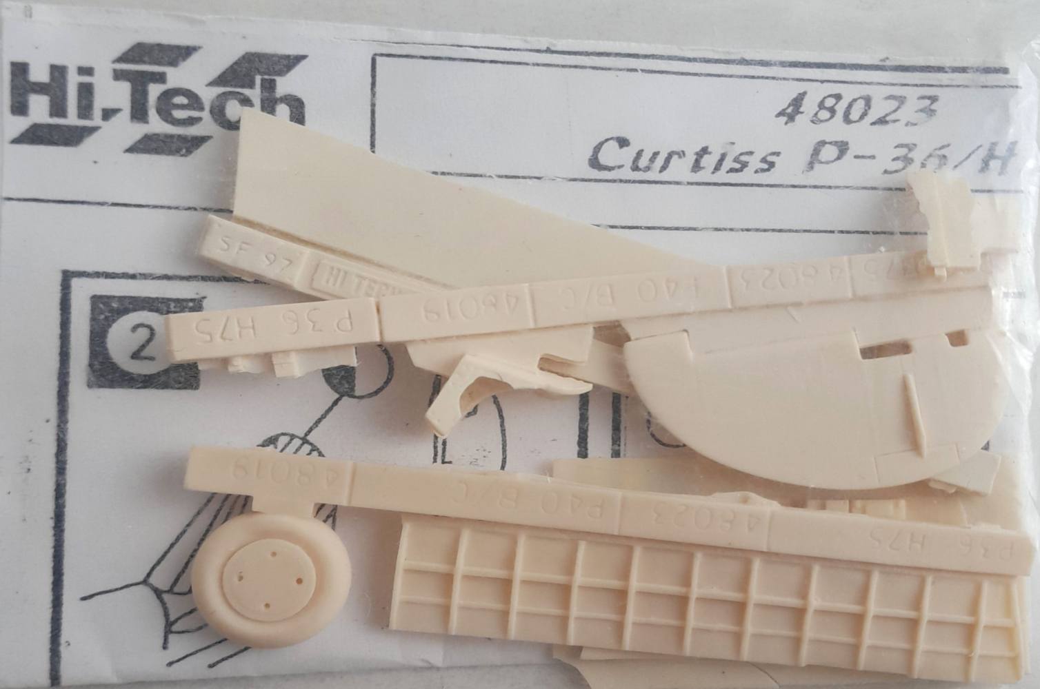 HI-TECH MODEL 48023 CURTISS P-36/H Conversion Sets