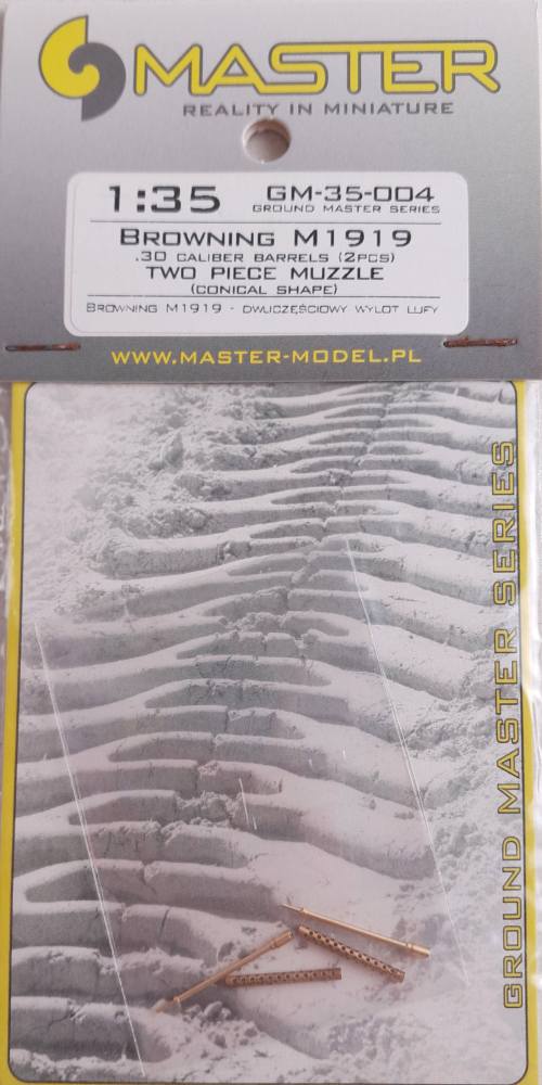 MASTERMODEL GM-35-004 BROWNING M1919 .30 CALIBER BARRELS 2 PCS TWO PIECE MUZZLE Conversion Sets