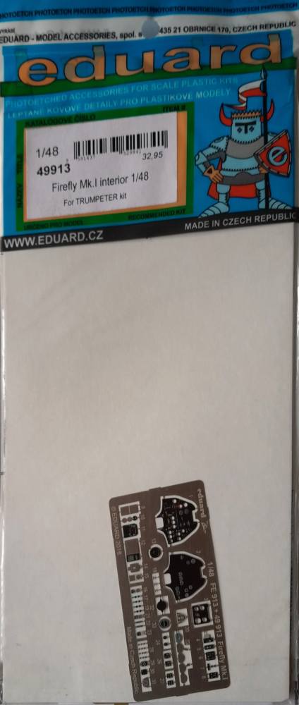 EDUARD 49913 FIREFLY MK.I INTERIOR 1/48 Conversion Sets
