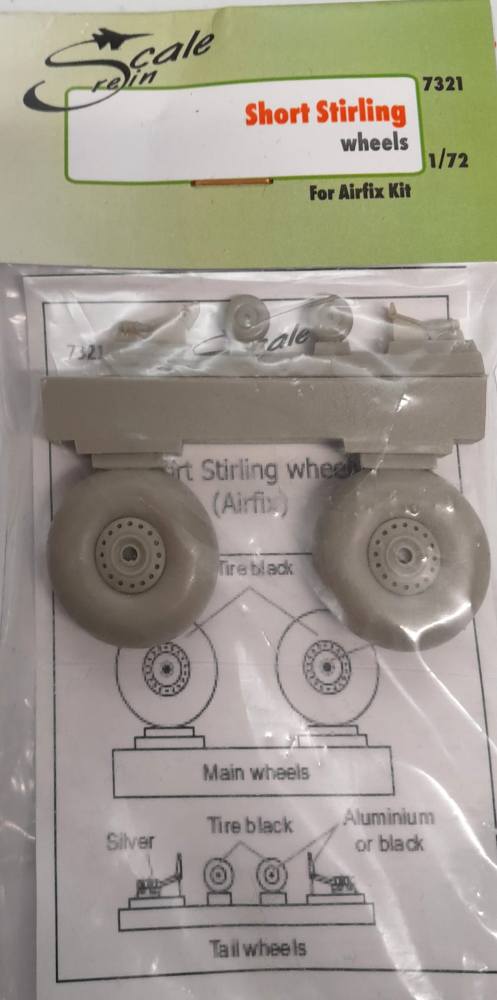 SCALE RESIN 7321 SHORT STIRLING WHEELS Conversion Sets