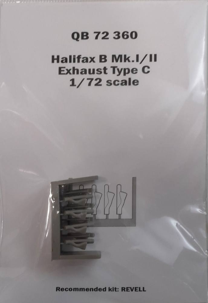 QUICKBOOST.NET QB 72 360 HALIFAX B MK.I/II EXHAUST TYPE C Conversion Sets