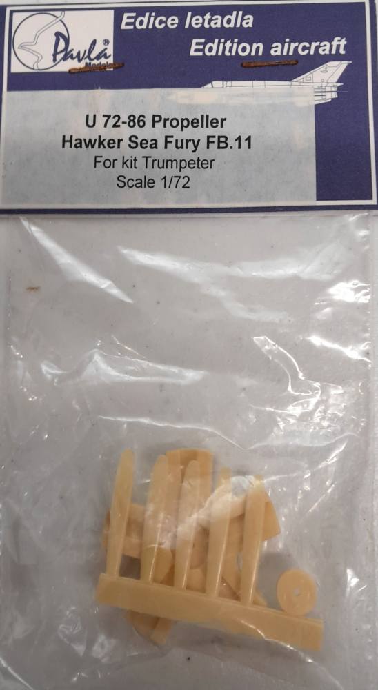 PAVLA U 72-86 PROPELLER HAWKER SEA FURY FB.11 Conversion Sets