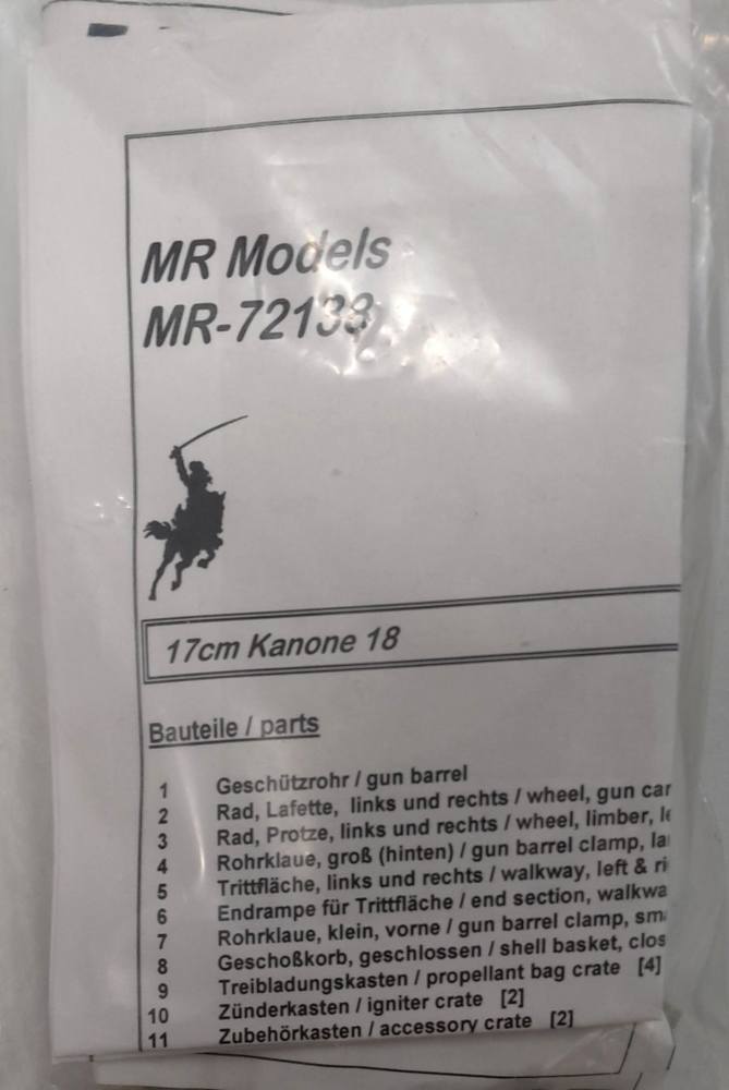 UNKNOWN MAKE MR-72133 17CM KANONE 18 Conversion Sets