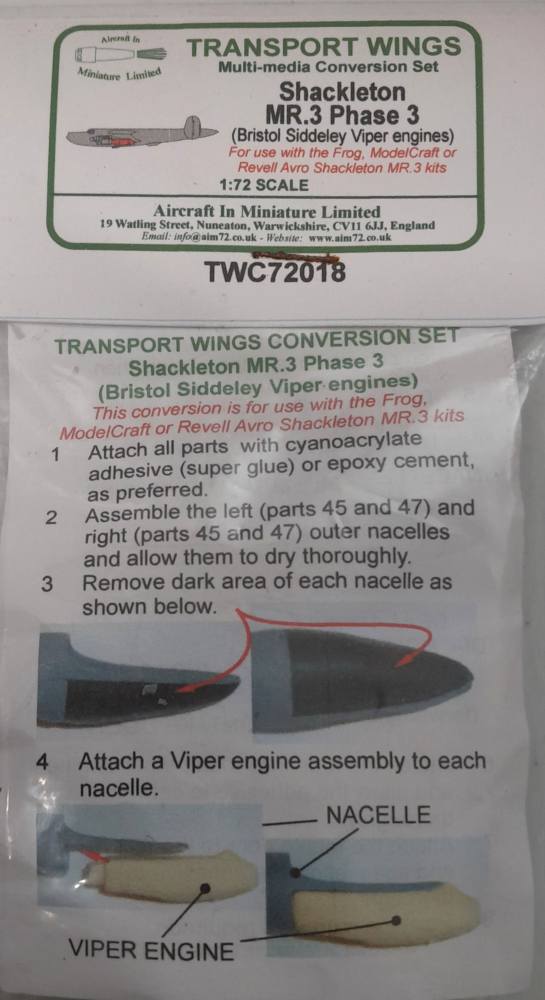 UNKNOWN MAKE TWC72018 SHACKLETON MR.3 PHASE 3 Conversion Sets