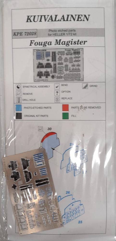 EDUARD KPE 72028 FOUGA MAGISTER Conversion Sets