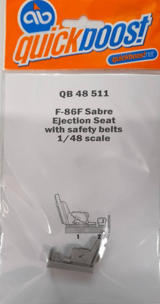 QUICKBOOST.NET QB 48 511 F-86F SABRE EJECTION SEAT WITH SAFETY BELTS Conversion Sets