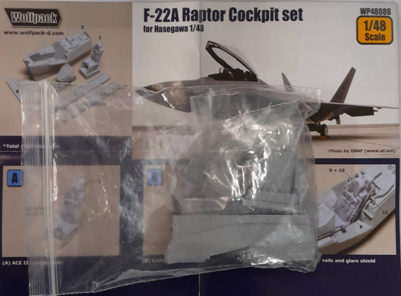 WOLFPACK WP48086 F-22A RAPTOR COCKPIT SET Conversion Sets