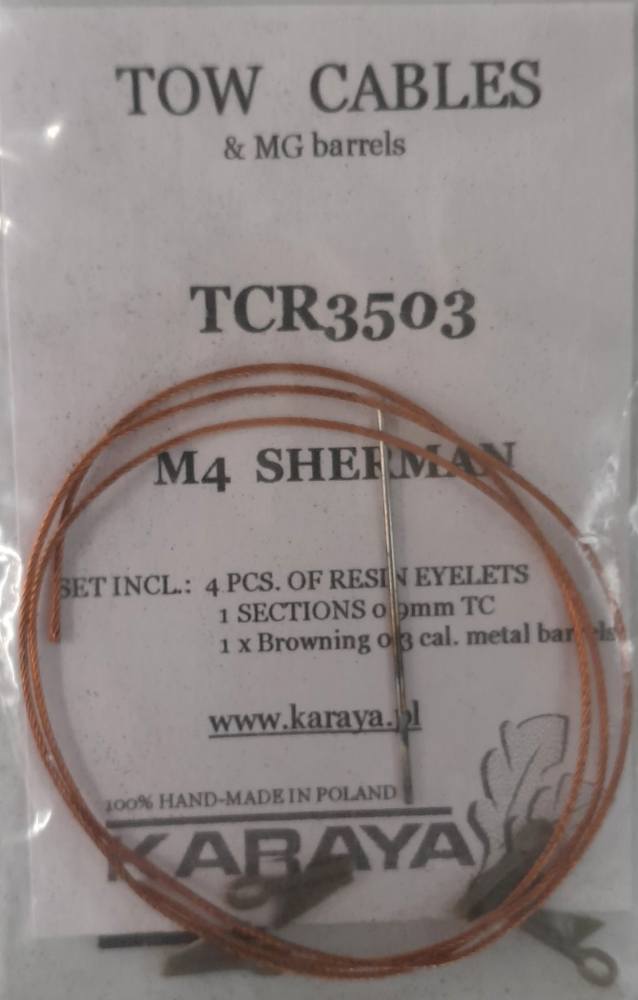 KARAYA TCR3503 M4 SHERMAN TOW CABLES AND MG BARRELS Conversion Sets